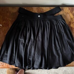 Victoria's Secret Black Mesh Skater Skirt
